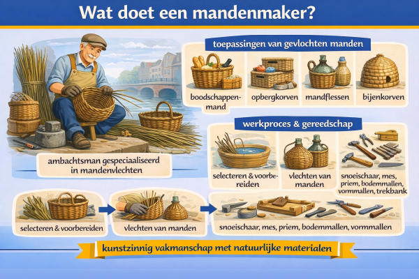 Alles over het beroep mandenmaker Wat doet een mandenmaker